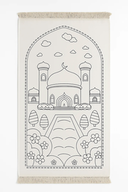 Kinder Gebetsteppich zum Ausmalen