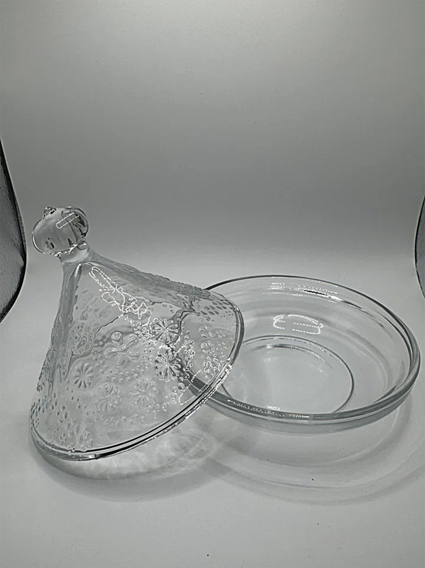 Mini-Tajine-Set aus Kristallglas