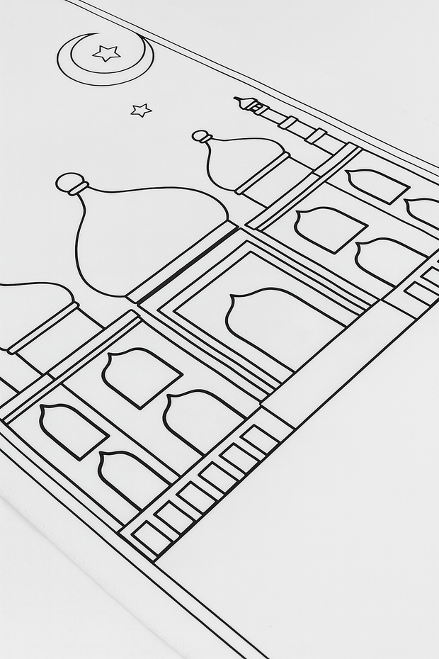 Kinder Gebetsteppich zum Ausmalen